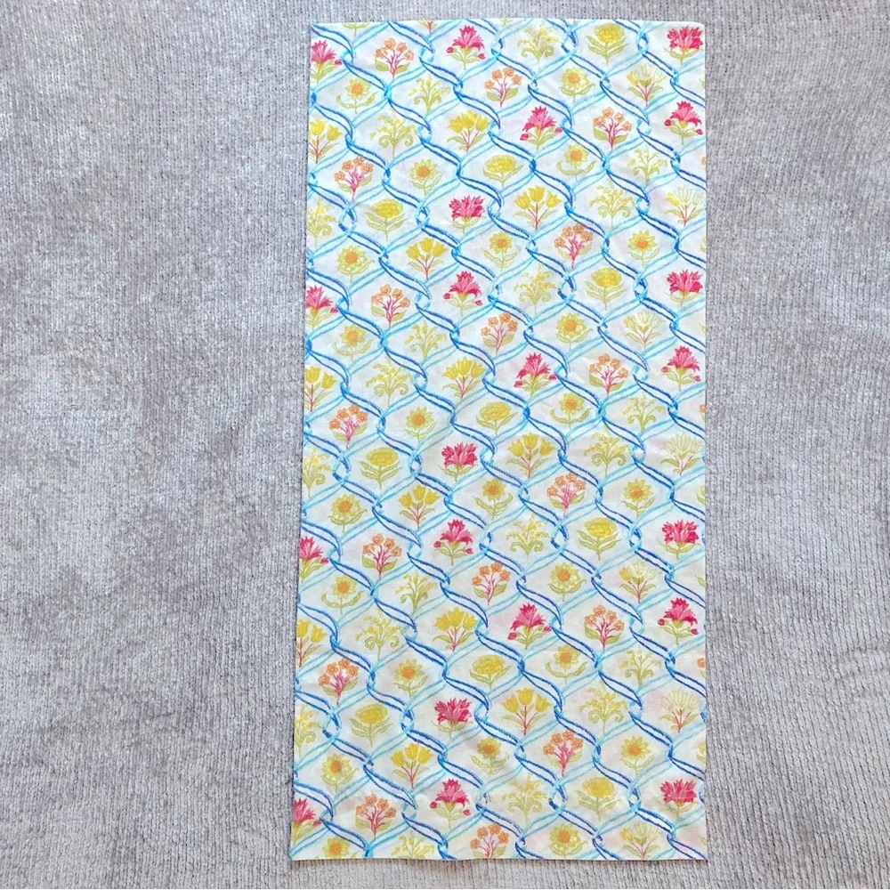 Vintage Floral Trellis Pillow Case Set Cottagecore Botanical Print Standard Size